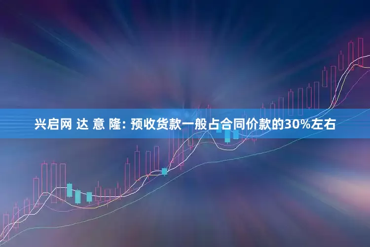 兴启网 达 意 隆: 预收货款一般占合同价款的30%左右